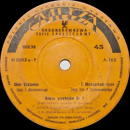 Chor Czejanda - Rewia Przebojów Nr 1