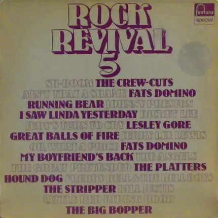 Johnny Preston, Fats Domino, Dickey Lee etc. - Rock Revival 5