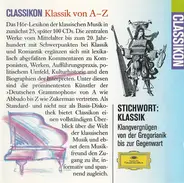 Monteverdi / Bach / Händel / Haydn / Mozart a.o. - Stichwort: Klassik