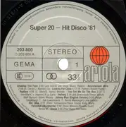LP - Robert Palmer, Speedy a.o. - Super 20  - Hit Disco '81