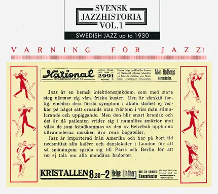 Various - Svensk Jazzhistoria Vol. 1: Swedish Jazz 1899-1930: Varning För Jazz!