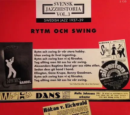 Various - Svensk Jazzhistoria Vol. 3 - Rytm Och Swing 1937-1939