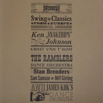 Swing Classics From Europe Vol. 1 - Swing Classics From Europe Vol. 1