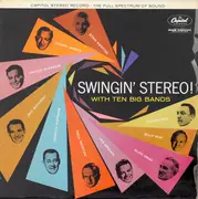 LP - Stan kenton, Harry James a.o. - Swingin' Stereo! With Ten Big Bands