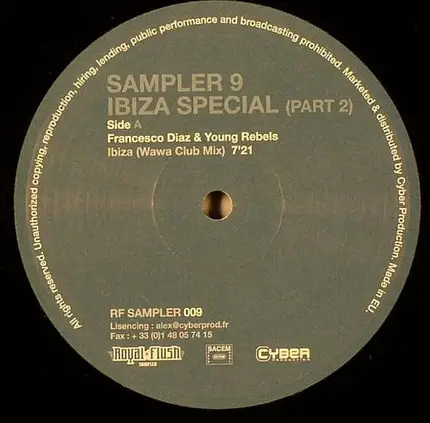 Francesco Diaz & Young Rebels, Excata & Daley Padley, Martiijn Ten Velden - Sampler 9 Ibiza Special (Part 2)