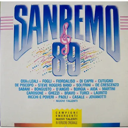 Aida, Renato Carosone, Valentini a.o. - Sanremo '89