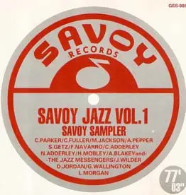 Charlie Parker / Curtis Fuller / Milt Jackson a.o - Savoy Jazz Vol. 1
