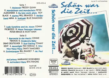 Freddy Quinn, Roy Black, Mina a.o. - Schön War Die Zeit...