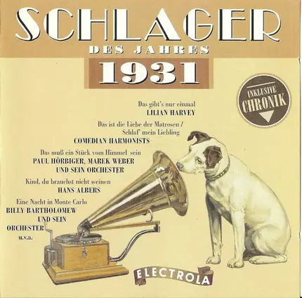 Comedian Harmonists / Flügel Erwin Bootz a. o. - Schlager Des Jahres 1931