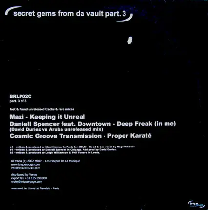 Various - Secret Gems From Da Vault Part 3