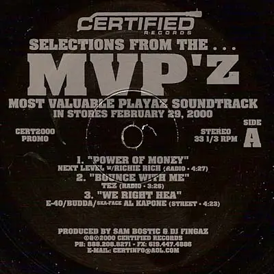 T.T.T., TEZ, Krayzie Bone - Selections From The... MVP'z