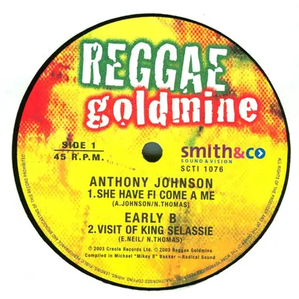 Anthony Johnson, Early B a.o. - She Have Fi Come A Me / Visit Of King Selassie / Say What Your Saying / Walk A Ton