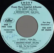 Various - Short Selections From New Capitol Albums