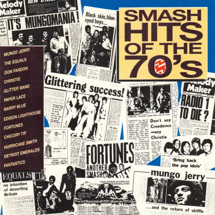Mungo Jerry, The Equals, Don Fardon - Smash Hits Of The 70's