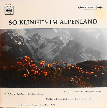 Various - So Klingt's Im Alpenland (So It Sounds In The Alpine Country)