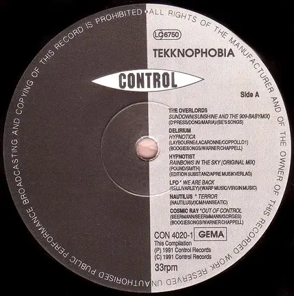 Delirium, LFO, Nautilus - Tekknophobia