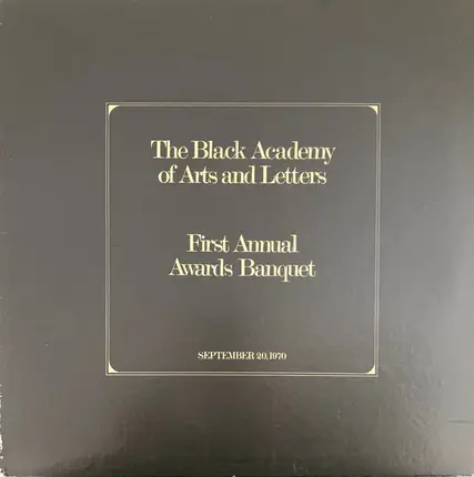 Various - The Black Academy Of Arts And Letters First Annual Awards Banquet September 20, 1970