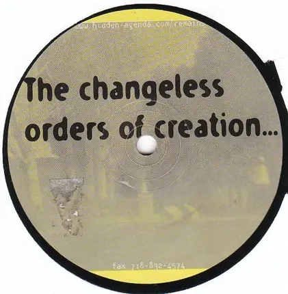 Dan Lui,Richard Hinge, Shawn Rudiman - The Changeless Orders Of Creation...
