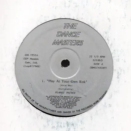 Planet Patrol, The Trammps, Newcleus - The Dance Masters