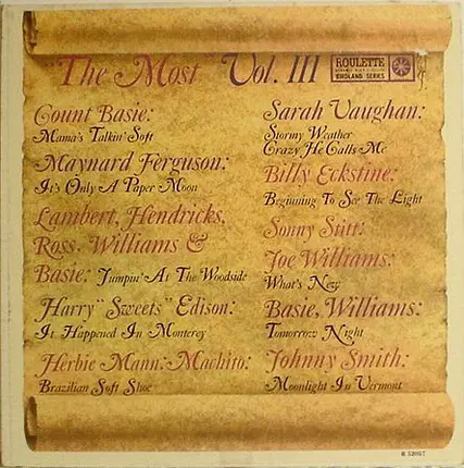 Billy Eckstine a.o. - The Most - Volume III