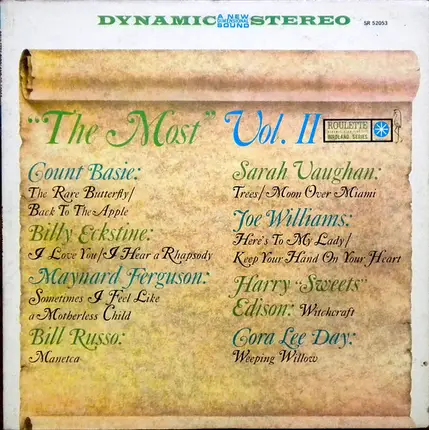 Sarah Vaughan, Count Basie, Billy Eckstine a.o. - The Most Vol. II