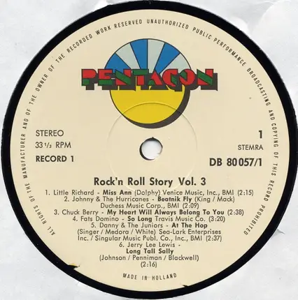 Little Richard / Chuck Berry a.o. - The Rock'n'Roll Story Vol. 3