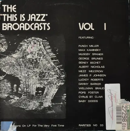 Punch Miller, Max Kaminsky - The 'This Is Jazz' Broadcasts, Vol 1