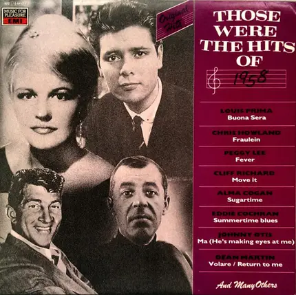 Rock Compilation - Those Were The Hits Of 1958