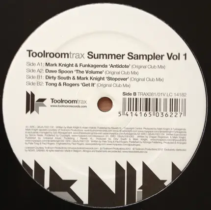 Dave Spoon a.o. - Toolroom Trax Summer Sampler Vol 1