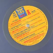 LP - Grandmaster Flash, Pat Benatar, Eartha Kitt - Topline Hits - translucent cobalt blue
