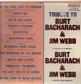 Various Artists - Tribute To Burt Bacharach & Jim Webb