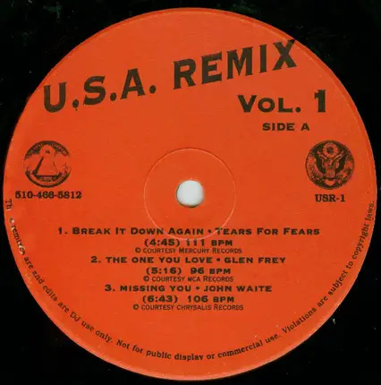 Glen Frey, John Waite, a.o. - U.S.A. Remix Vol. 1
