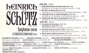 LP - Schütz - Symphoniae Sacrae (8 Concertos From Book II)