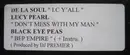 12'' - T-Boz, Shades, L.A. Ganz - Touch Myself / Tell Me Your Name / Like A Playa