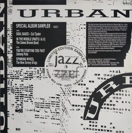 Cal Tjader, The James Brown Band, Johnny Pate, The New Jersey Kings - Urban Jazz - Special Album Sampler