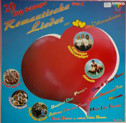 Wipptal Express, Bergland Duo a.o. - Various - 20 Top Schlager - Romantische Lieder Aus ♥♥ Von Volksmusikanten Folge 1