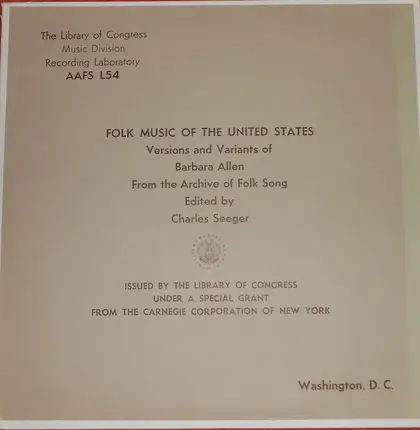 Various - Versions And Variants Of Barbara Allen