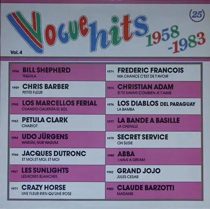Various - Vogue Hits 1958-1983 (Vol.4)