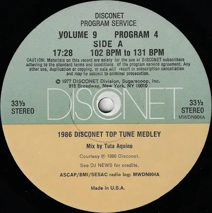 Cyndi Lauper, Company B a.o. - Volume 9 Program 4