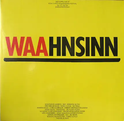 Uli Hundt Und Der Wahnsinn / Die Firma / Chris McGregor - Waahnsinn
