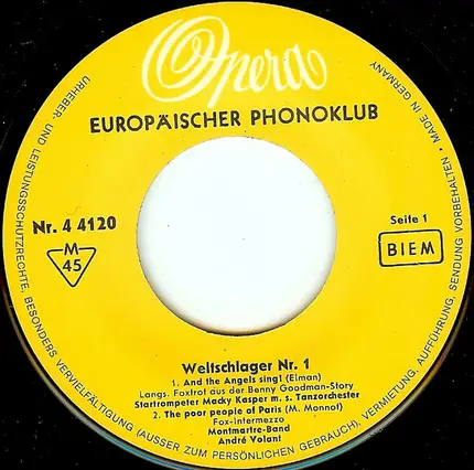 Various - Weltschlager Nr. 1
