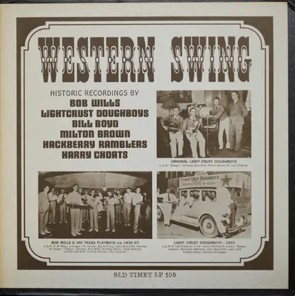 Bill Boyd, Bob Wills, Milton Brown, a.o. - Western Swing (Historic Recordings)