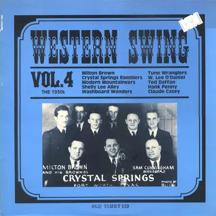 The Modern Mountaineers, The Tune Wranglers, Hank Penny & His Radio Cowboys a.o. - Western Swing Vol. 4 (The 1930s)