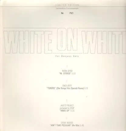 Mark Spiro, Engelbert a.o. - White On White