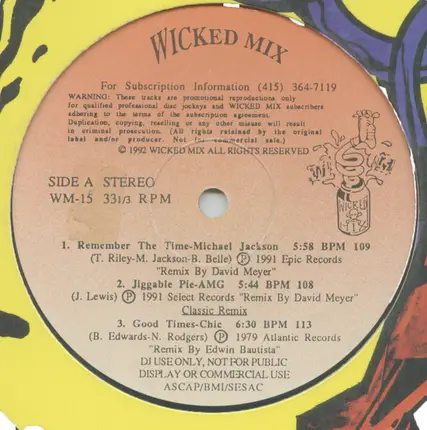 Chic / AMG / etc - Wicked Mix 15