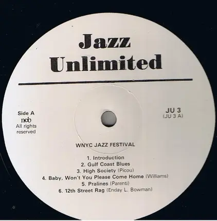Irene Williams, Ann Lewis, Pops Foster, ... - WNYC Jazz Festival