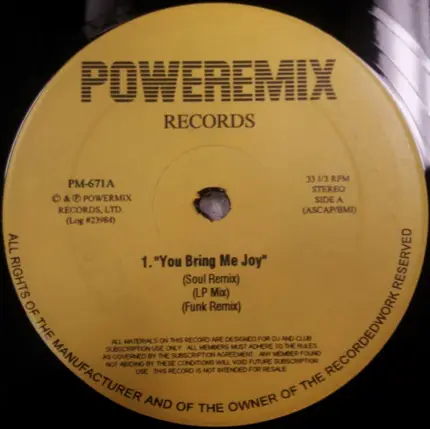 Various - You Bring Me Joy