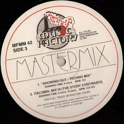 The Bolloxski Brothers / Mel And Kim / Sister Sledge a.o - Music Factory Mastermix - Issue No. 42