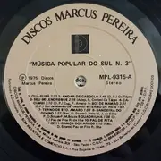 LP - Os Tapes,Darcy Fagundes a.o. - Música Popular Do Sul 3 - Gatefold