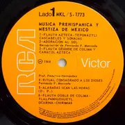 LP - Prof. Federico Hernández, Grupo Autóctono a.o. - Musica Prehispanica Y Mestiza De Mexico